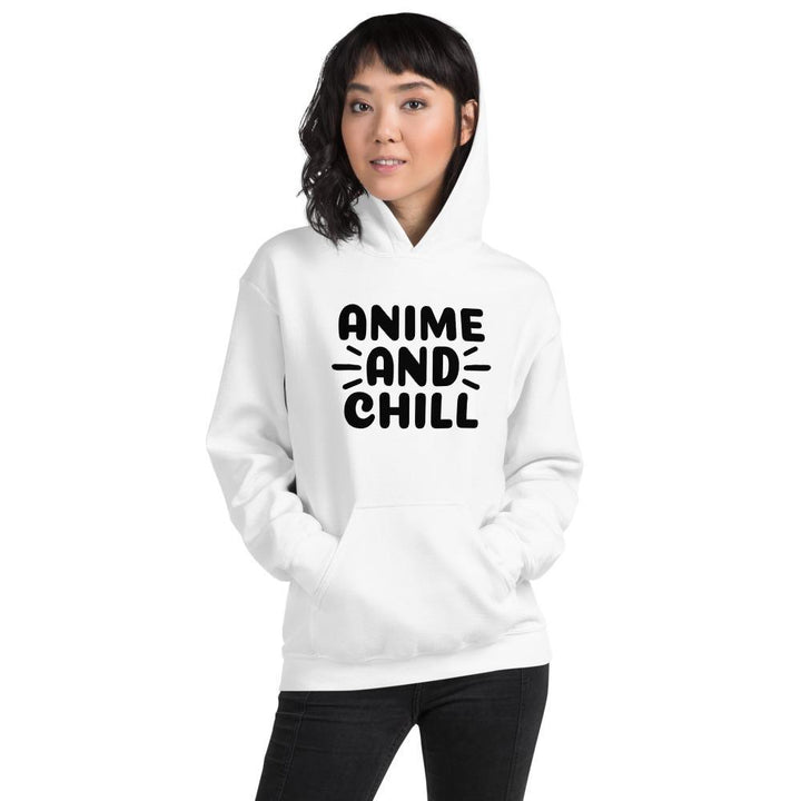 "Anime And Chill" | Bold Design | Unisex Hoodie - Pinned Up Ink