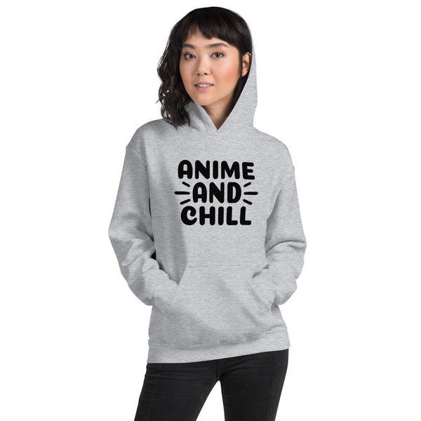 "Anime And Chill" | Bold Design | Unisex Hoodie - Pinned Up Ink