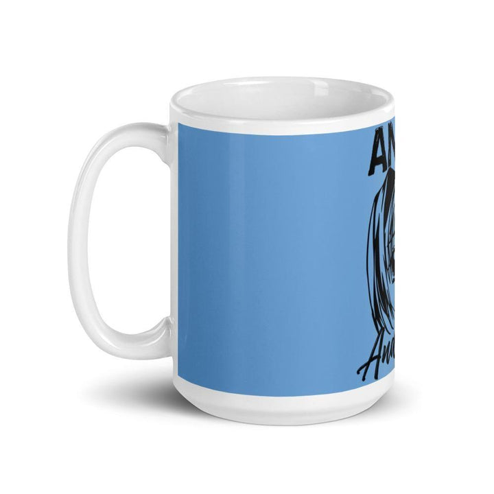 "Anime and Chill-Excited" Mug (Light Blue) - Pinned Up Ink