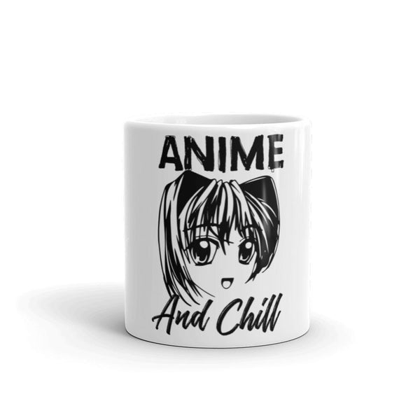 "Anime and Chill - Excited" Mug (White) - Pinned Up Ink