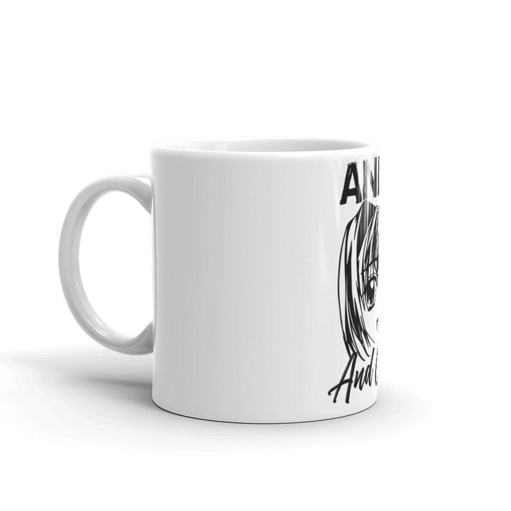 "Anime and Chill-Excited" Mug (White) - Pinned Up Ink