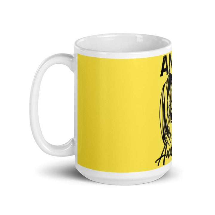 "Anime and Chill - Excited" Mug (Yellow) - Pinned Up Ink