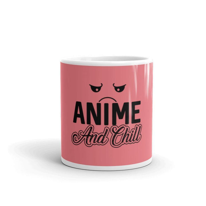 "Anime and Chill-Sad" Mug (Pink) - Pinned Up Ink