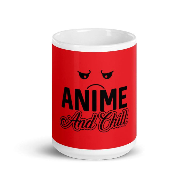 "Anime and Chill-Sad" Mug (Red) - Pinned Up Ink