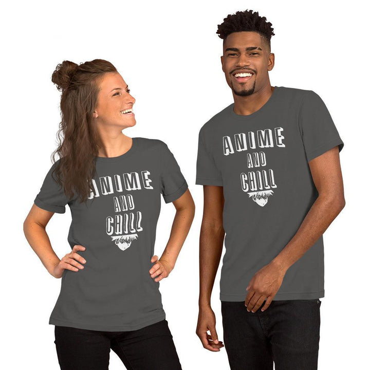 "Anime and Chill" Short-Sleeve Unisex T-Shirt - Pinned Up Ink