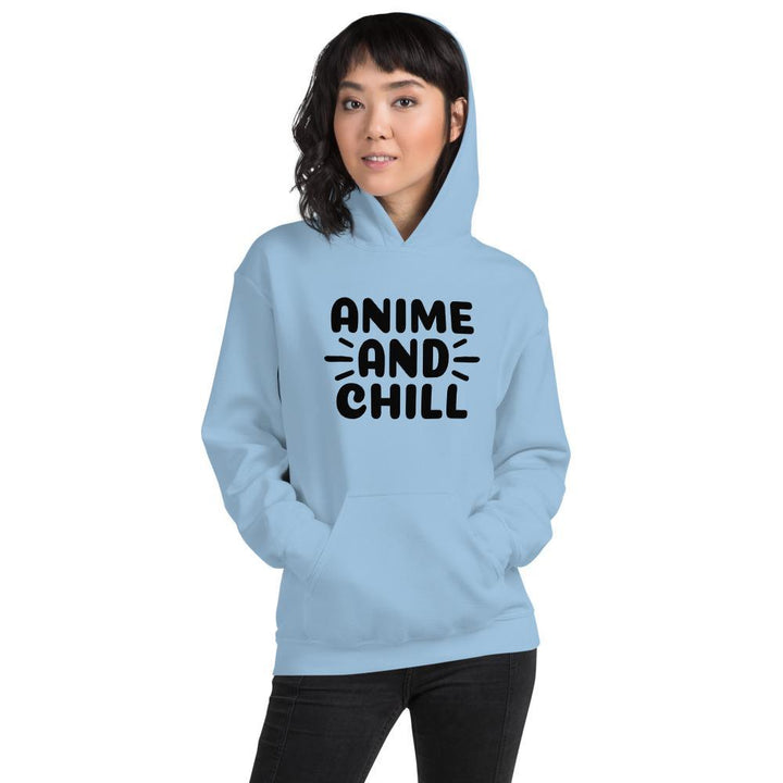 "Anime And Chill" Unisex Hoodie - Pinned Up Ink