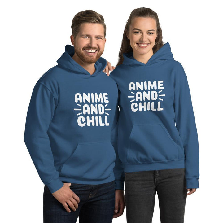 "Anime and Chill" Unisex Hoodie - Pinned Up Ink