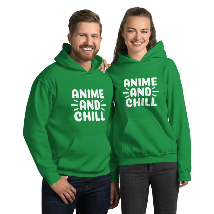 "Anime and Chill" Unisex Hoodie - Pinned Up Ink