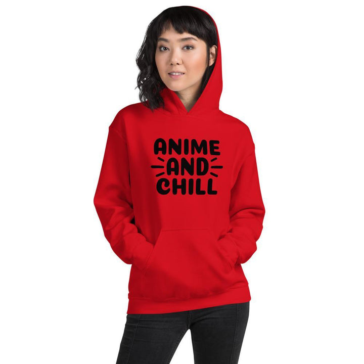 "Anime And Chill" Unisex Hoodie - Pinned Up Ink