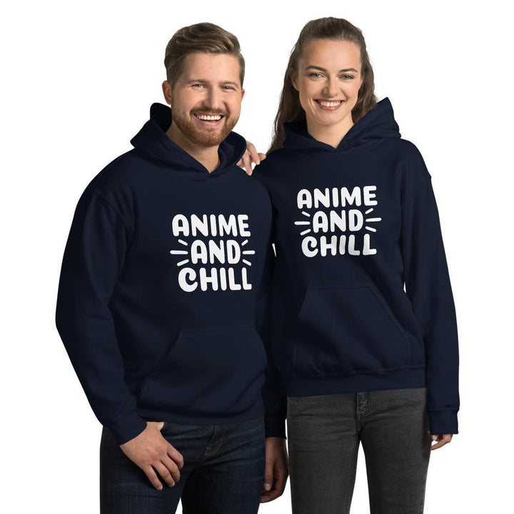 "Anime and Chill" Unisex Hoodie - Pinned Up Ink