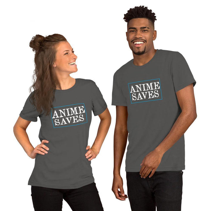 "Anime Saves" Short - Sleeve Unisex T-Shirt - Pinned Up Ink