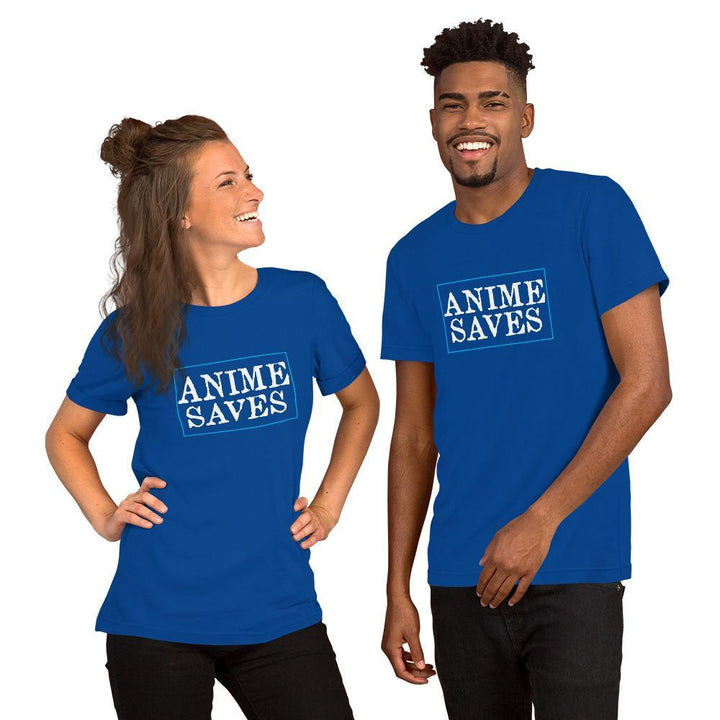 "Anime Saves" Short - Sleeve Unisex T-Shirt - Pinned Up Ink