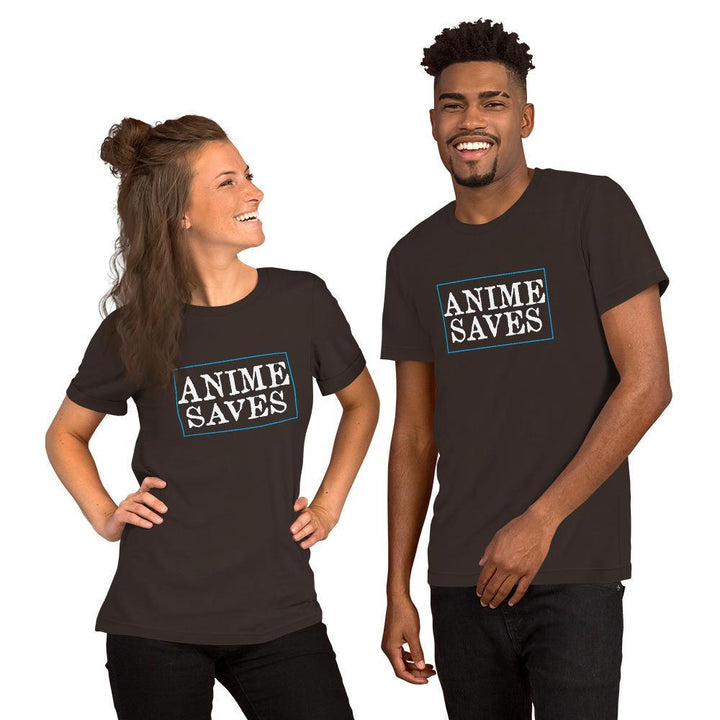 "Anime Saves" Short - Sleeve Unisex T-Shirt - Pinned Up Ink