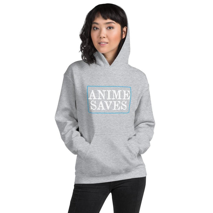 "Anime Saves" Unisex Hoodie - Pinned Up Ink