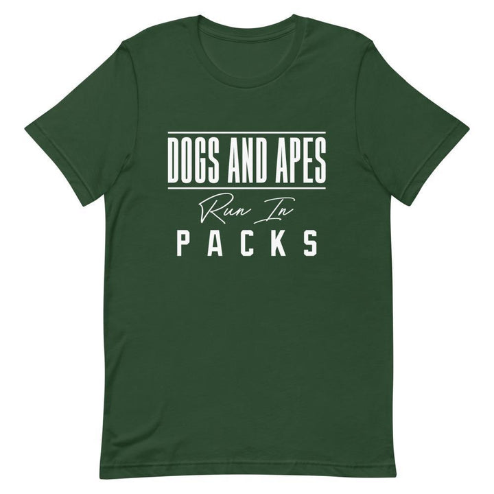 "Dogs and Apes" Short - Sleeve Unisex T-Shirt - Pinned Up Ink