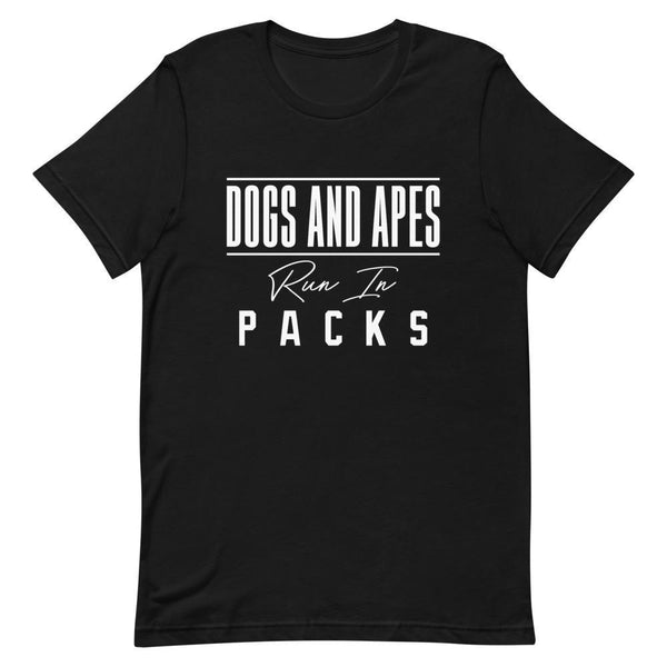 "Dogs and Apes" Short - Sleeve Unisex T-Shirt - Pinned Up Ink