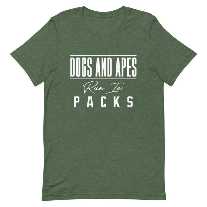 "Dogs and Apes" Short - Sleeve Unisex T-Shirt - Pinned Up Ink