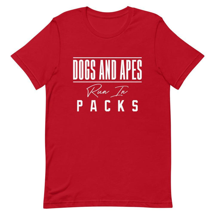 "Dogs and Apes" Short - Sleeve Unisex T-Shirt - Pinned Up Ink