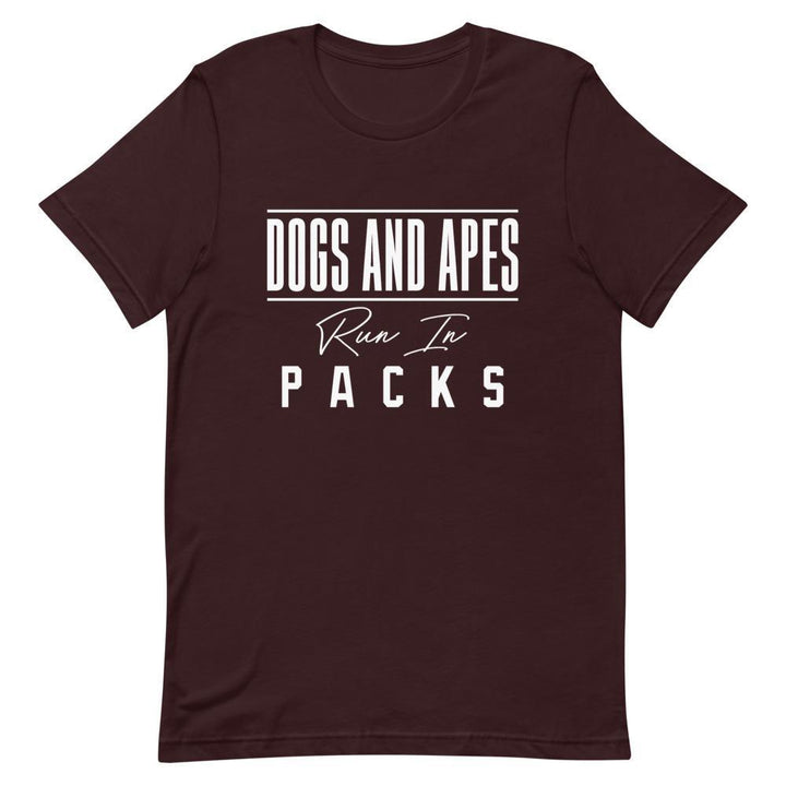 "Dogs and Apes" Short - Sleeve Unisex T-Shirt - Pinned Up Ink