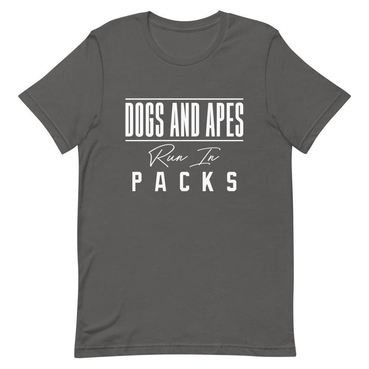 "Dogs and Apes" Short - Sleeve Unisex T-Shirt - Pinned Up Ink