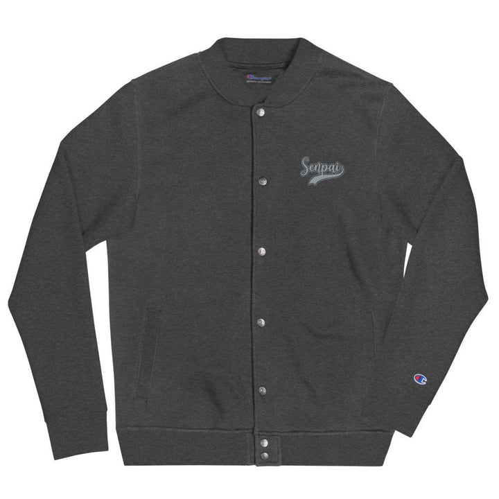 Embroidered "Senpai" Champion Bomber Jacket - Pinned Up Ink