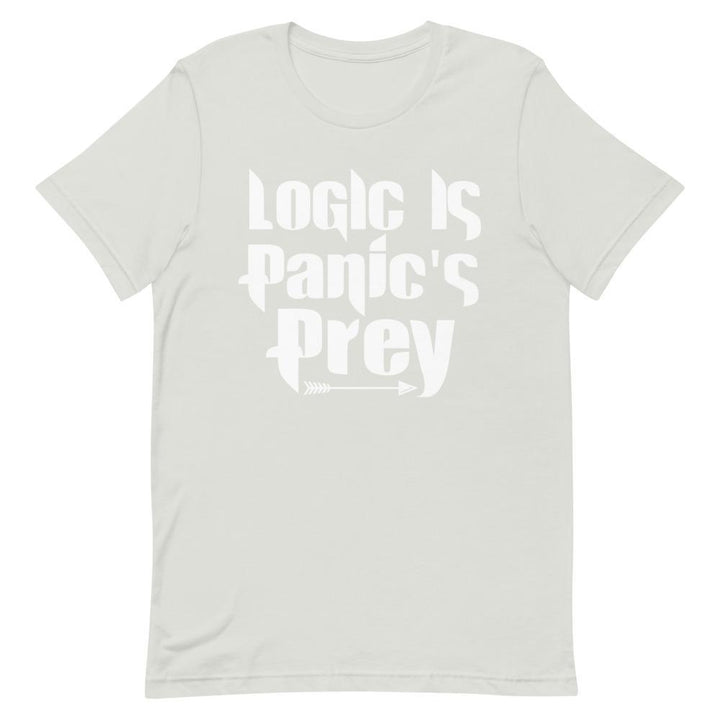 "Logic Is Panic's Prey" Short-Sleeve Unisex T-Shirt - Pinned Up Ink