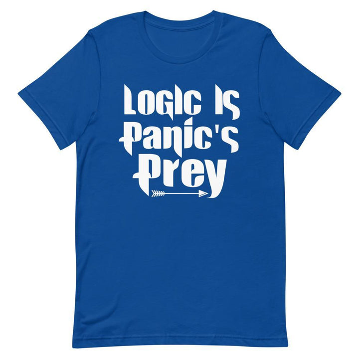 "Logic Is Panic's Prey" Short - Sleeve Unisex T-Shirt - Pinned Up Ink