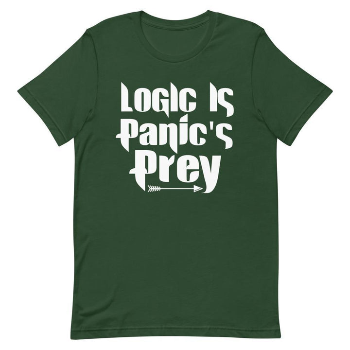 "Logic Is Panic's Prey" Short - Sleeve Unisex T-Shirt - Pinned Up Ink