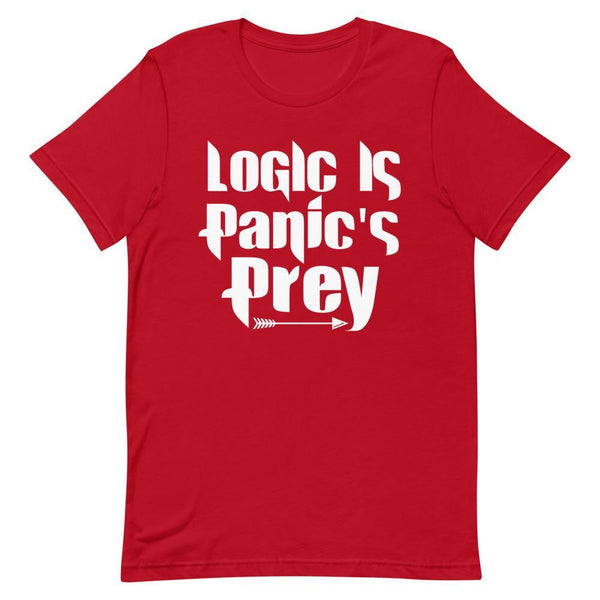 "Logic Is Panic's Prey" Short - Sleeve Unisex T-Shirt - Pinned Up Ink