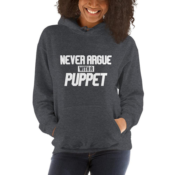 "Never Argue With A Puppet" - Basic Hoodie - Pinned Up Ink