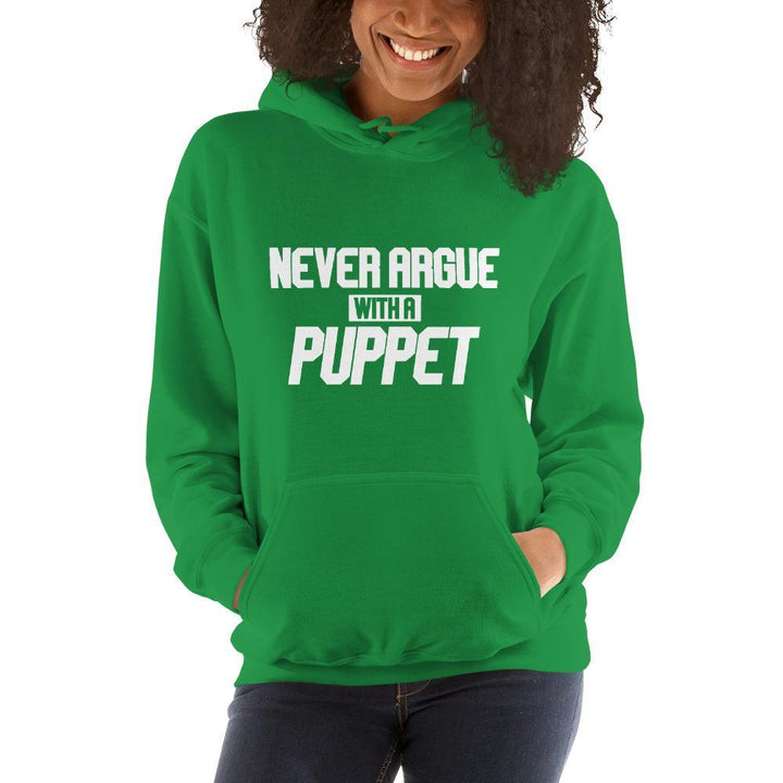 "Never Argue With A Puppet" - Basic Hoodie - Pinned Up Ink