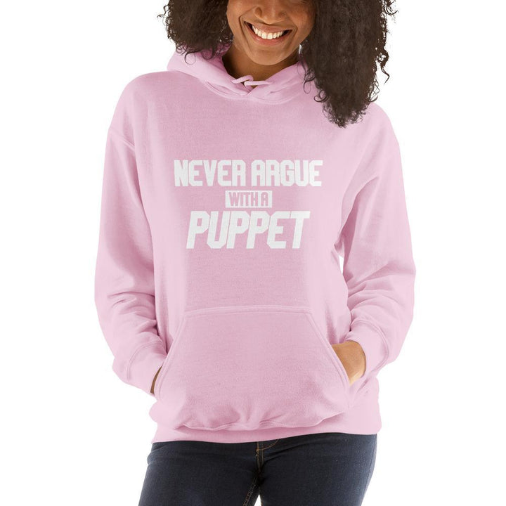 "Never Argue With A Puppet"- Basic Hoodie - Pinned Up Ink