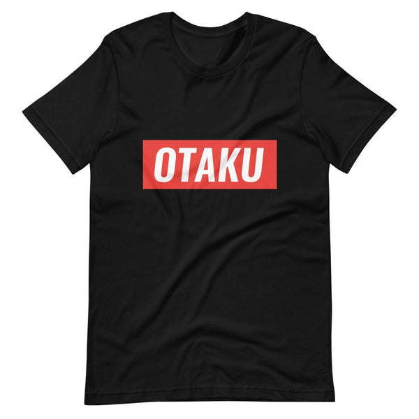 "Otaku" Red Stripe Short - Sleeve Unisex T-Shirt - Pinned Up Ink