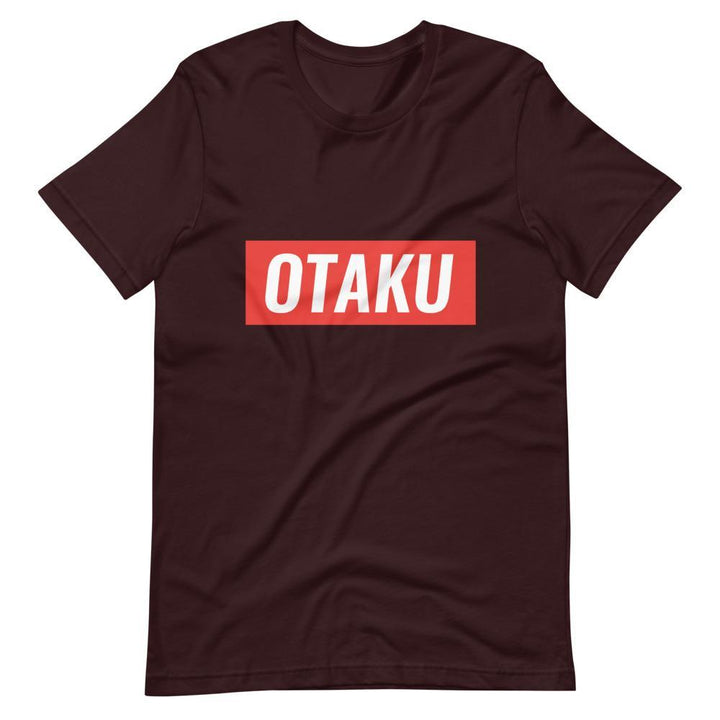 "Otaku" Red Stripe Short - Sleeve Unisex T-Shirt - Pinned Up Ink
