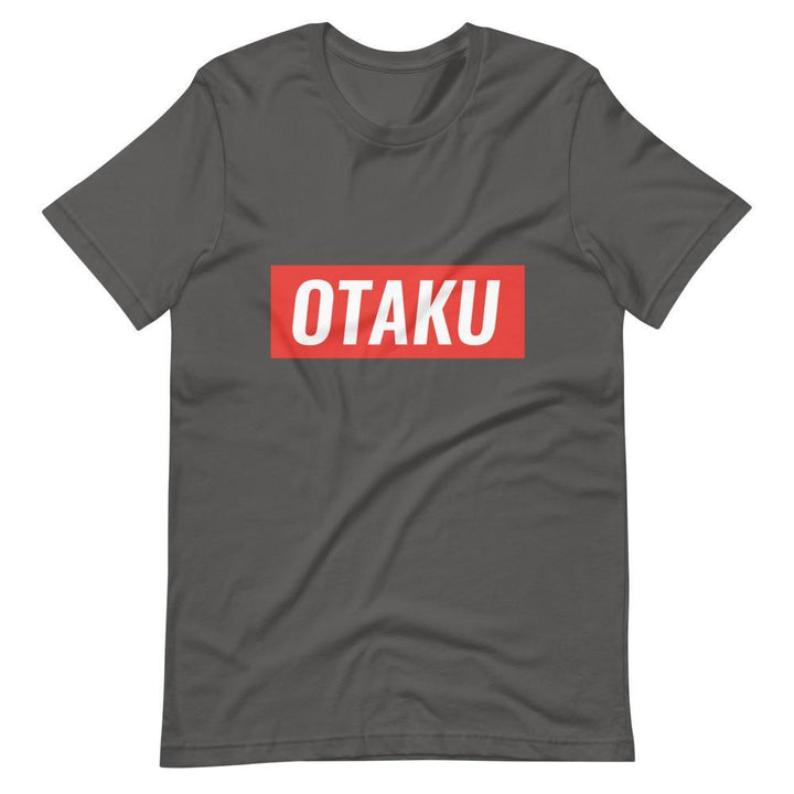 "Otaku" Red Stripe Short-Sleeve Unisex T-Shirt - Pinned Up Ink