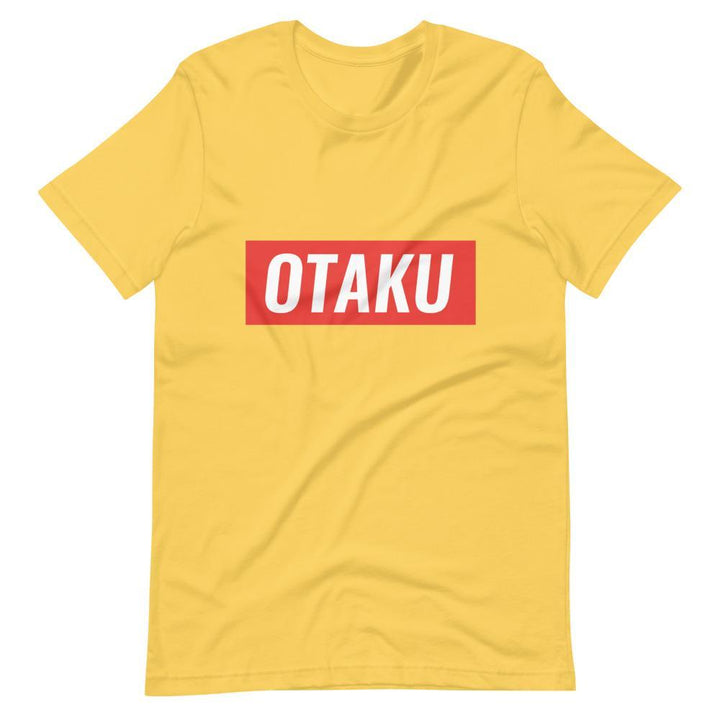 "Otaku" Red Stripe Short-Sleeve Unisex T-Shirt - Pinned Up Ink