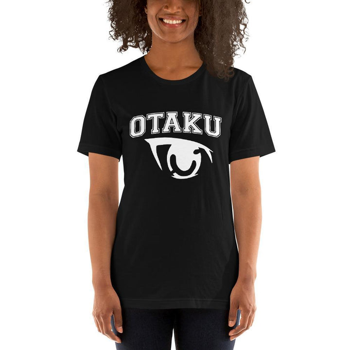 "Otaku" Short - Sleeve T-Shirt | White Graphic Print - Pinned Up Ink