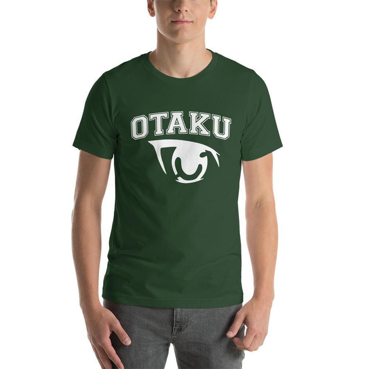"Otaku" Short - Sleeve T-Shirt | White Graphic Print - Pinned Up Ink