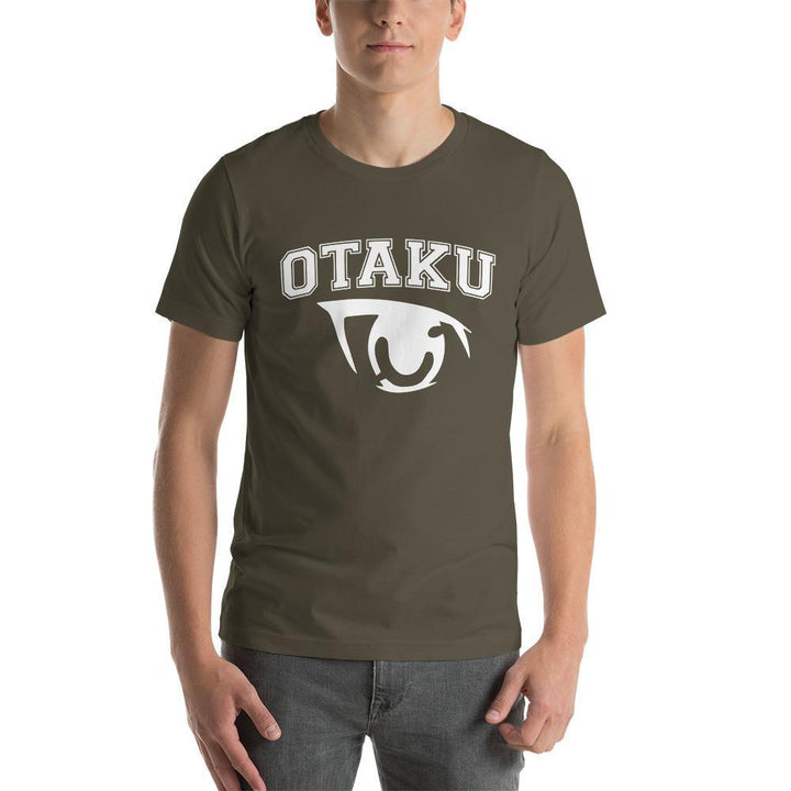 "Otaku" Short - Sleeve T-Shirt | White Graphic Print - Pinned Up Ink