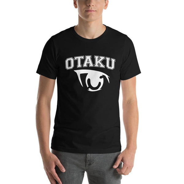 "Otaku" Short - Sleeve T-Shirt | White Graphic Print - Pinned Up Ink