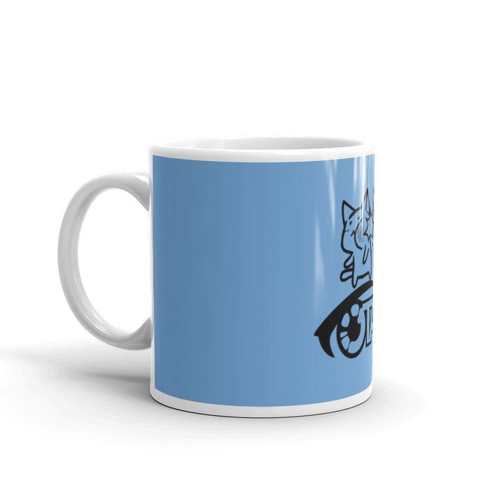 "Punch the Otaku" Mug (Blue) - Pinned Up Ink